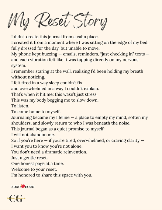 The Reset Lab Journal