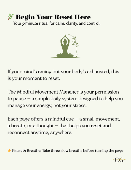 The Mindful Movement Manager